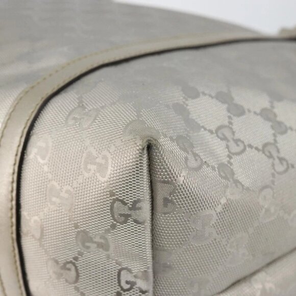 GUCCI GG Implementation Tote Bag Silver 197953 Auth 146574 - Picture 4 of 16